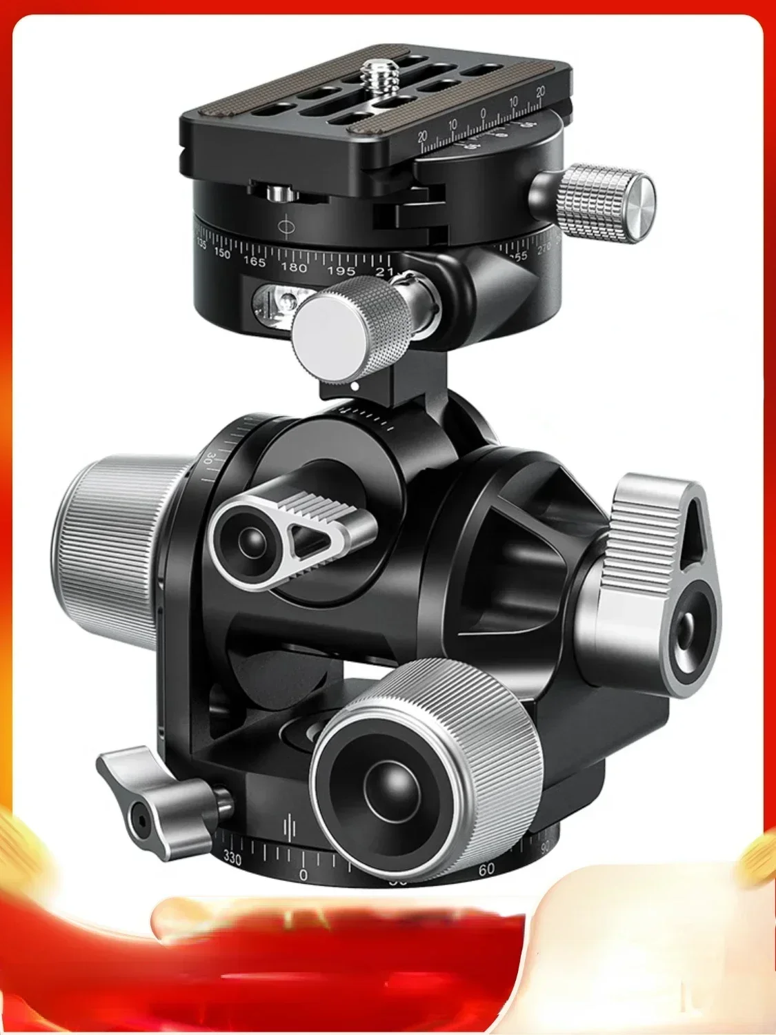 

G4pro Photography Five-Dimensional Gear PTZ Panoramic Fine-Tuning Clamp Pedestal Architectural Scenery Splicing Shooting