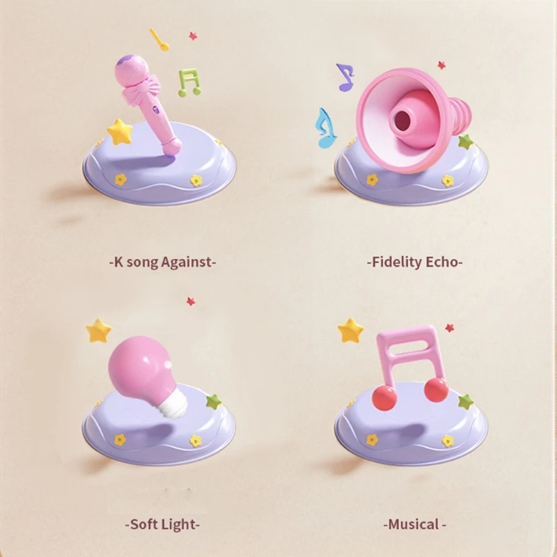 에코 효과 증폭 디자인이있는 배터리 무료 유아 마이크