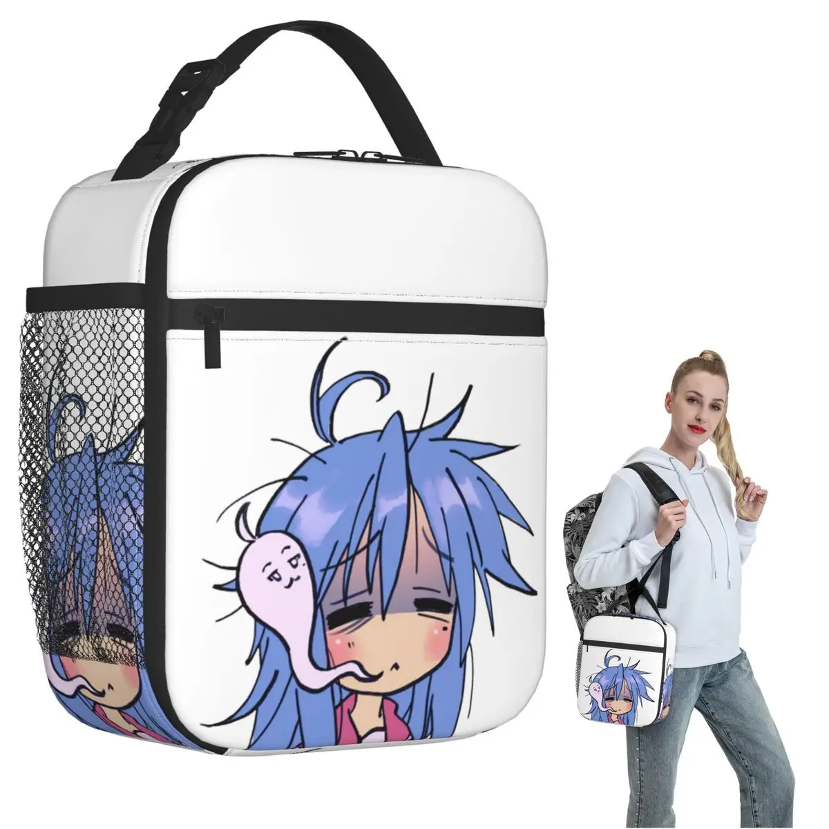

Термосумка для обедов Dead Tired Izumi Konata Lucky Star для женщин и детей, портативная термосумка для еды, термосумка-тоут