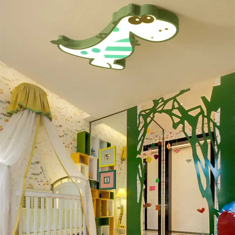 levou luz de teto com design dinossauro para quarto de criancas moderno acolhedor e romantico para o quarto para menino e menina 01