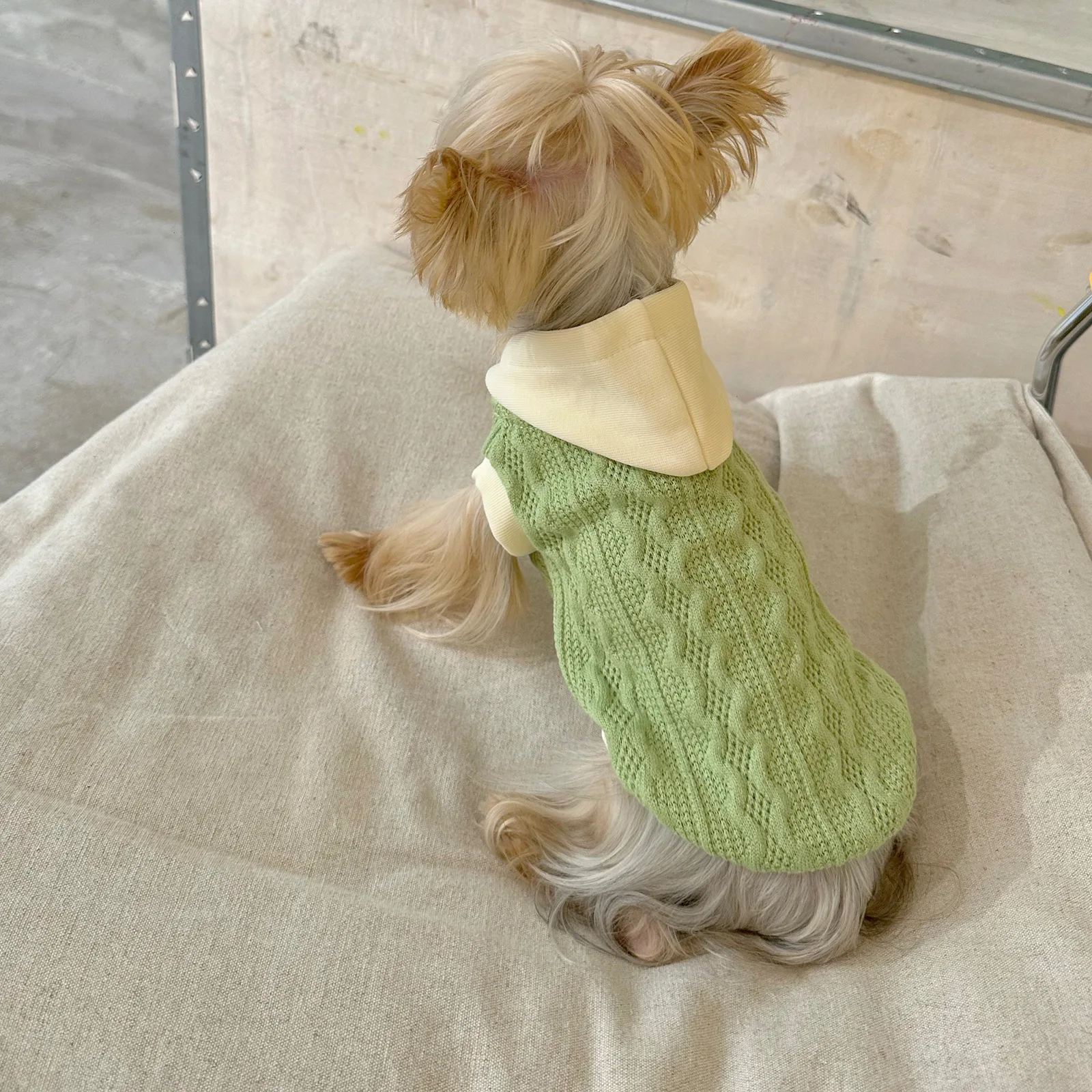 

Yorkshire Maltese Dog Pullover Good To Wear Stretch Sleeveless Hoodie Dog ClothesDresses for Small Dogs