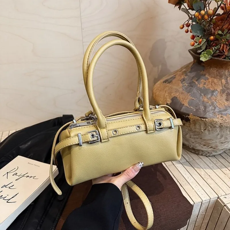 

Elegant Luxury Diaper Bag Minimalist Vintage Leather Tote Bag Ladies Commuter Crossbody Purse Famous Designer Trendy