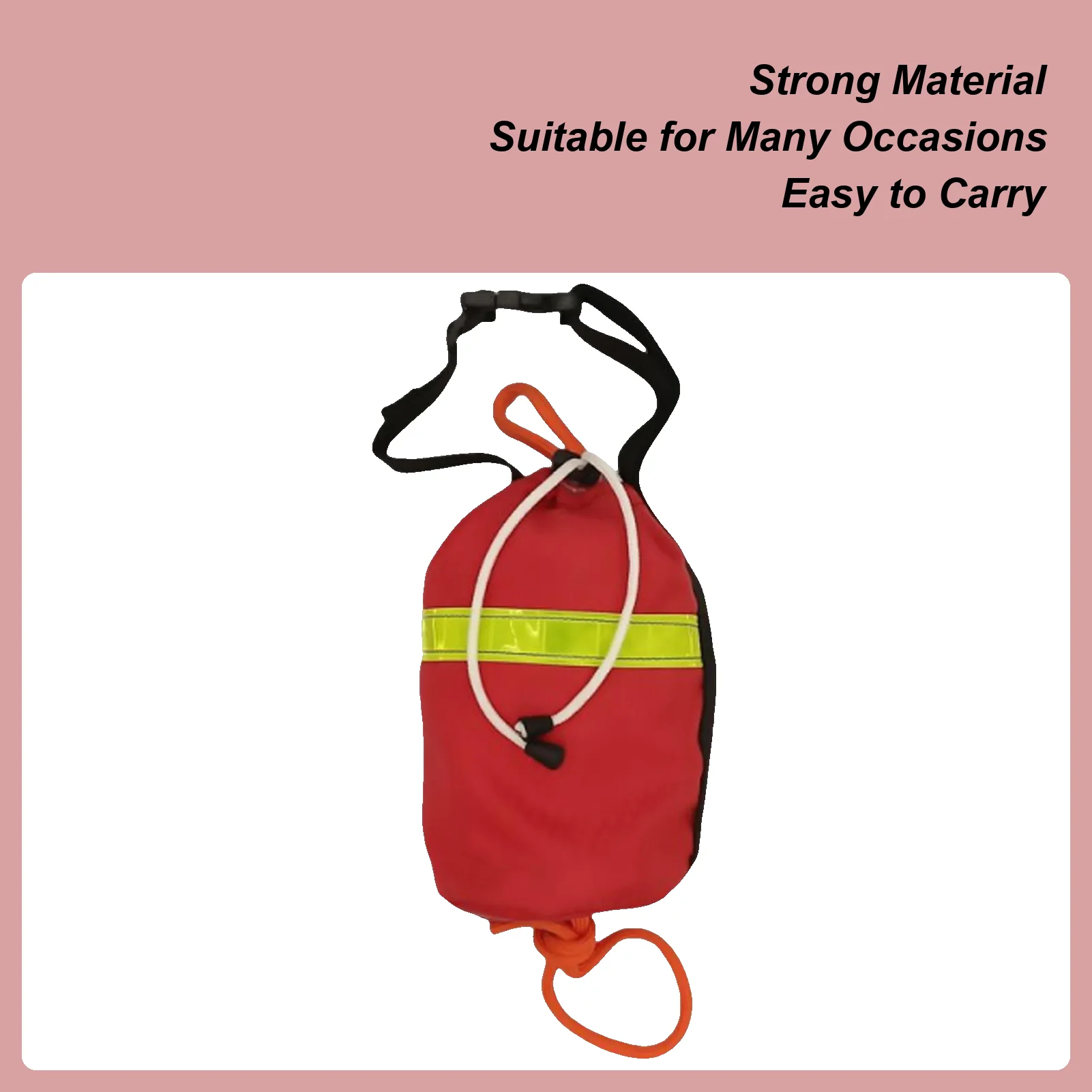 

21m Kayak Reflective Throwline Water Rescue Safe Throw Bag Floating Rope Rescue Throw Bag With Rope Throwable Safety Equipment