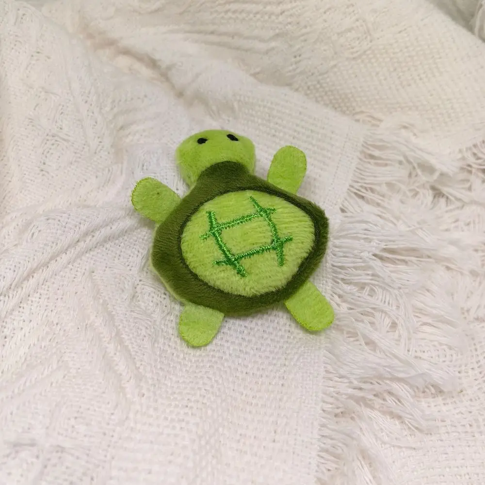 Cute Cartoon Turtle Keychain Soft Stuffed Bag Name Tag Turtle Brooch Car Key Pendant