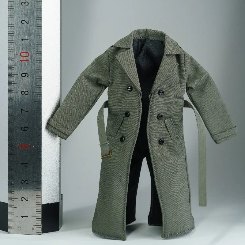 

1/12 Scale SHF Male/female Handsome Trendy Long Windbreaker Jacket Clothes Model for 6'' Action Figures Body Doll Accessory