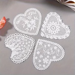 17.5X15.5cm love lace clothing and accessories DIY handmade home soft lace bedding