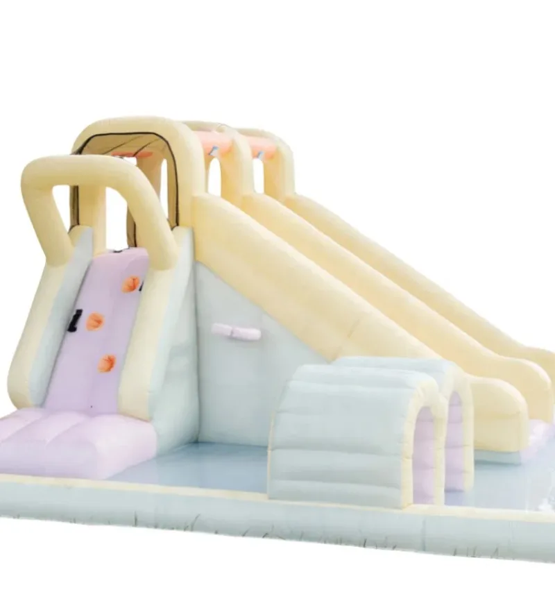 

Popular Inflatable Pvc Summer Water Kids Fun Play Climbing Slide Inflatable Splash Pad Pastel Splash Pad Water Park For Rental