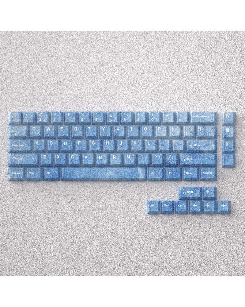 Keycaps are made of original height PBT material which is carved and opaque suitable for 60 65 68 keyboards small and fresh