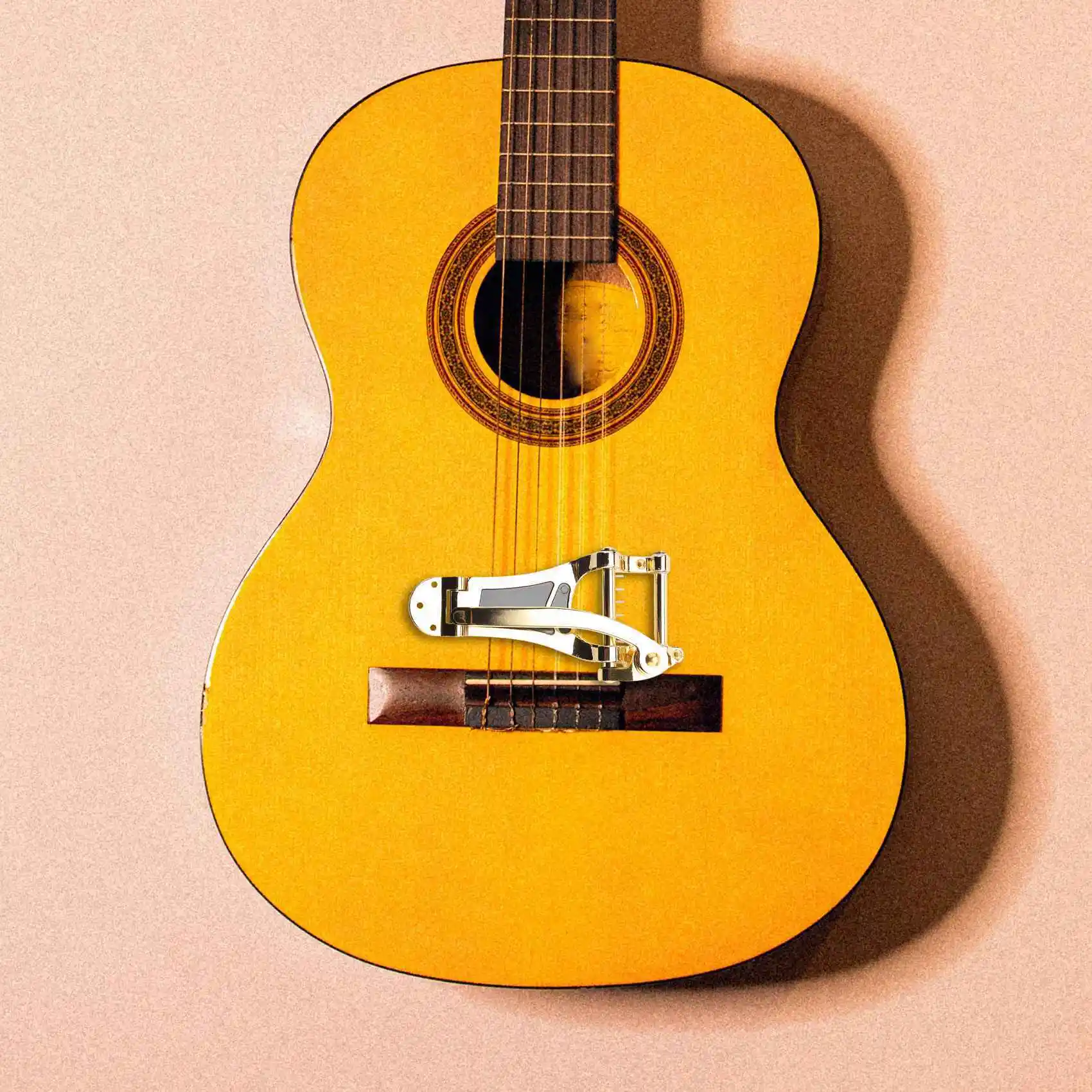 Y234A HOT Vibrato Bridge Tailpiece B7 Jazz Guitar لـ ES355 Gold