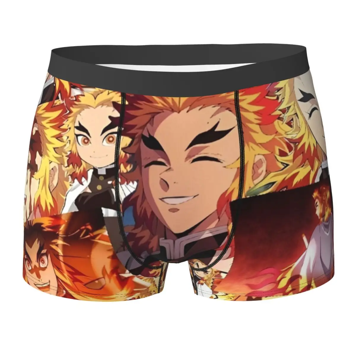 

Demons Slayers Rengoku Kyoujurou шорты, нижнее белье, модные мужские трусы, новинка, трусы на заказ, большие размеры