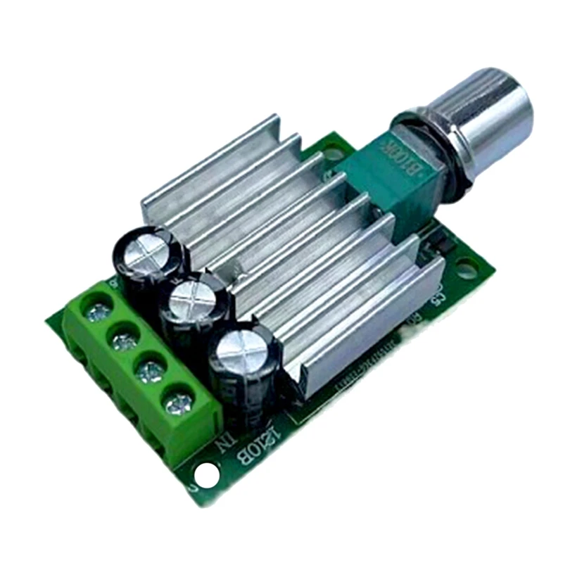 Controlador de velocidad del Motor PWM DC, 12V, 24V, 10A, regulador de velocidad ajustable, interruptor de Control de atenuación para luz LED de Motor de ventilador, 1 unidad