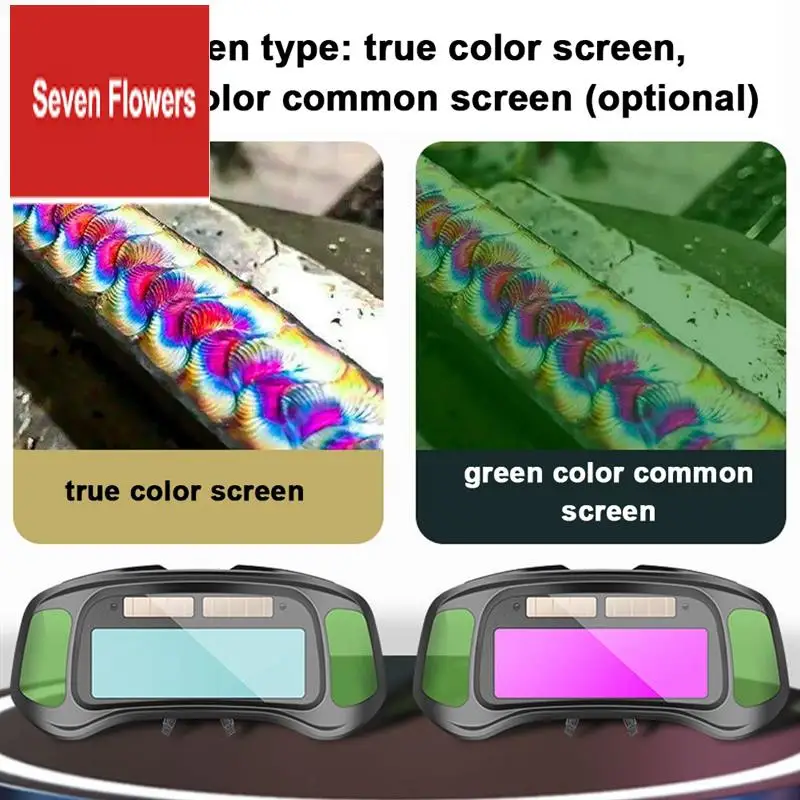 

A84Z-Automatic Dimming Welding Goggles Large View Auto Darkening Protective Glasses For Arc Welding Grinding Cutting