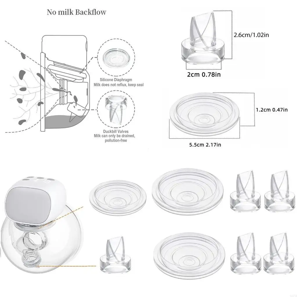 

Запасная силиконовая диафрагма для молокоотсоса с клапанами «утконос», 6 шт. для молокоотсоса