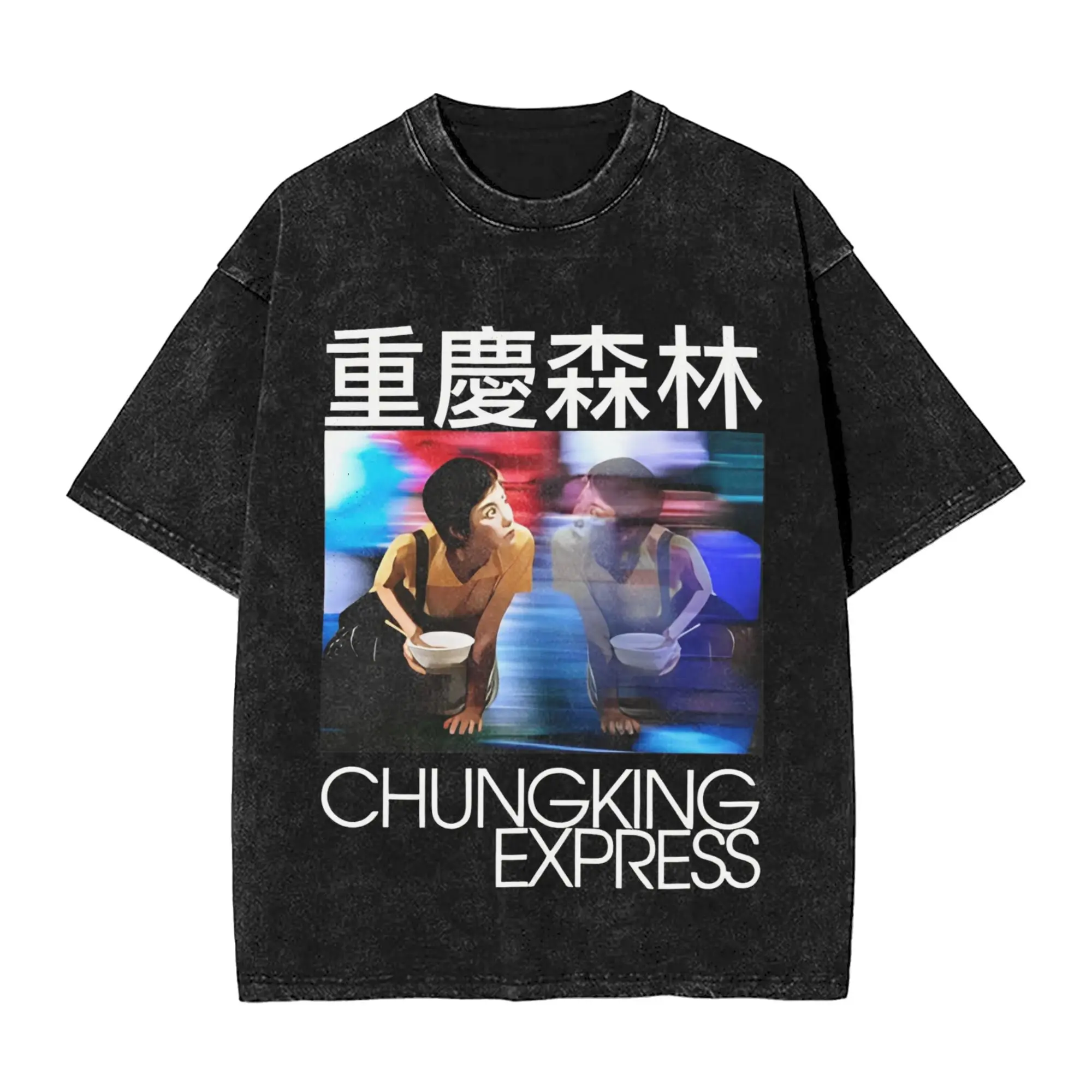 

Chungking Express Wong Kar Wai T-Shirts Men Moive Humor Pure Cotton Tees Round Collar Short Sleeve T Shirt Gift Idea Clothing