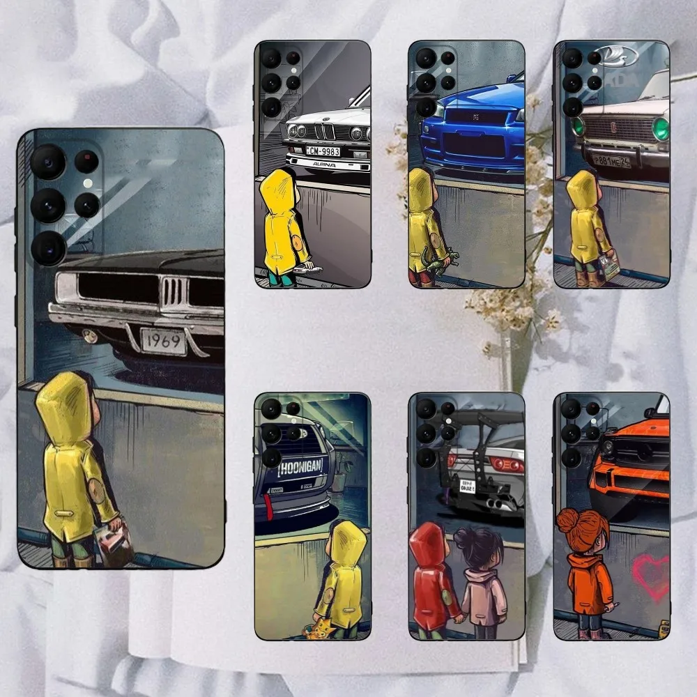 럭셔리 드리프트 자동차 로고 폰 케이스 이미지