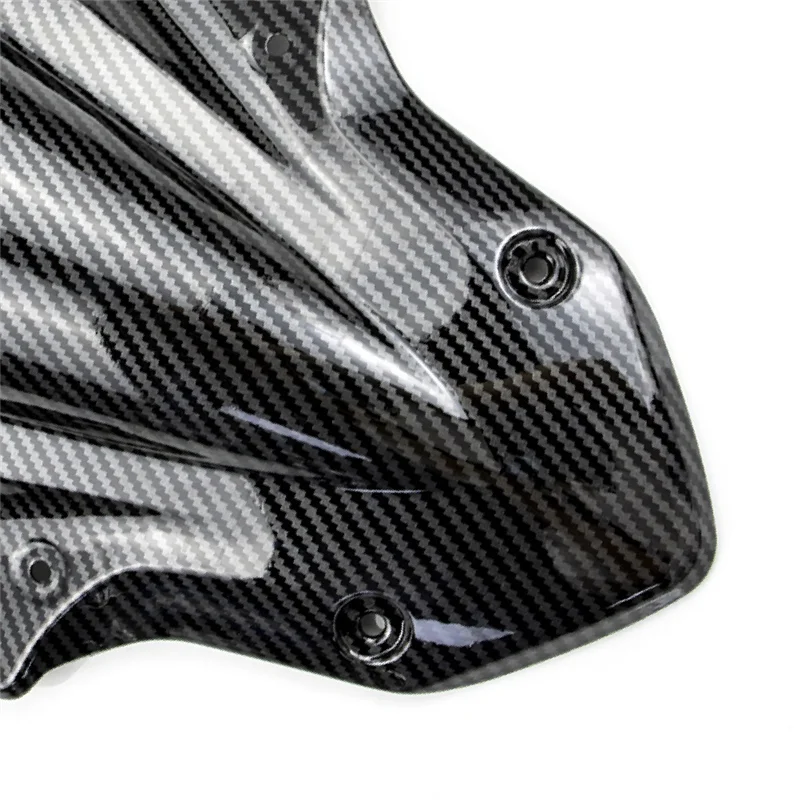 Motorcycle Windscreen Z900 Wind Screen Double Bubble Fit for Kawasaki Z900 2017 2018 Carbon Fiber Pattern