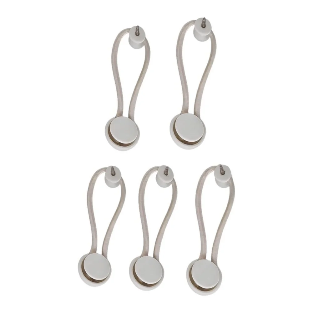 5pcs Shock Cord Fastener Bungee Cord Clip Boat Truck Canvas Cover Tarp Bungee Cord Snap Clip With Knobs Pull Tie With Screws