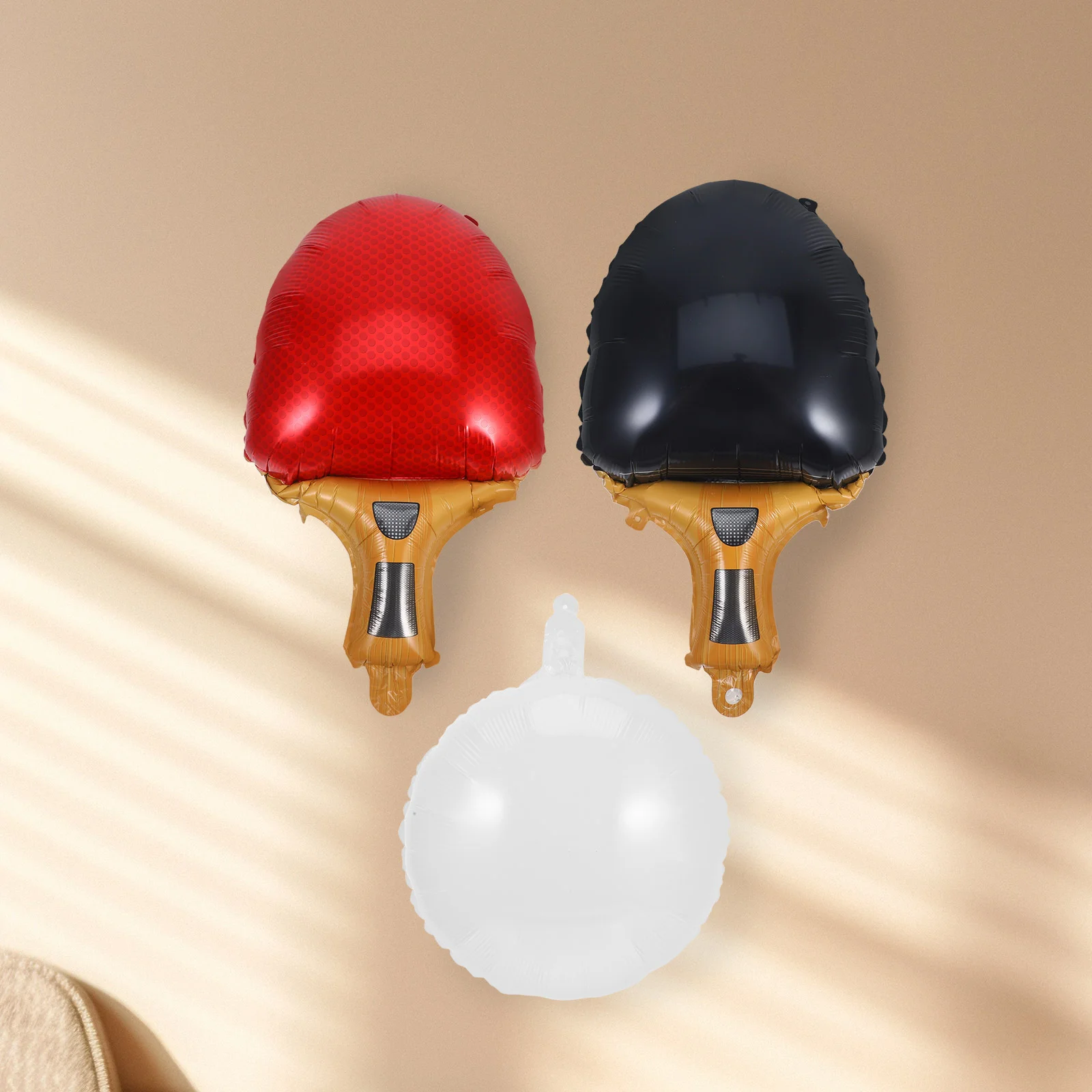 Table Tennis Balloon Birthday Party Aluminum Balloons Racket Decoration Competition Sports Graduation Appliance Light Bulbs