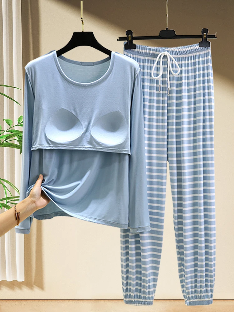 

Женская длинная футболка из модала Ne, комплект брюк, удобная домашняя одежда для отдыха, одежда больших размеров, без бюстгальтера