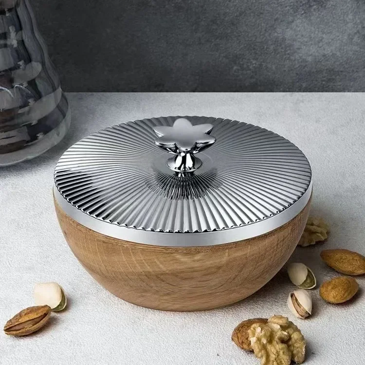 Nordic light luxury home style snacks, tea storage jar, dried fruit daily fruit plate, snack cake box