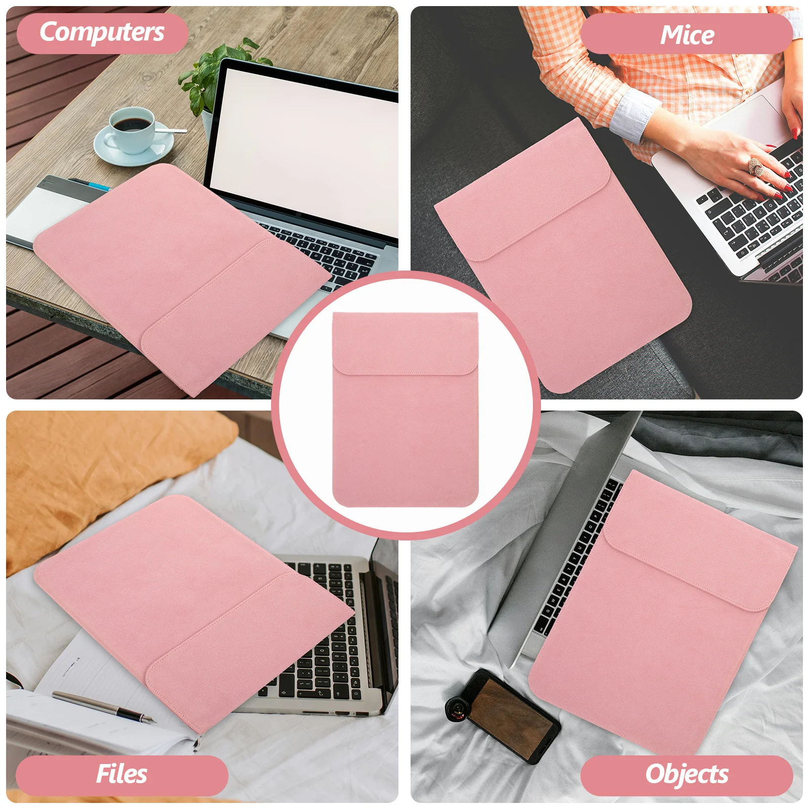 

Laptop Sleeve Bag For 13.3 Inch Lightweight Wear-Resistant Portable Tablet Holder Shockproof Computer Case Cover Organizer