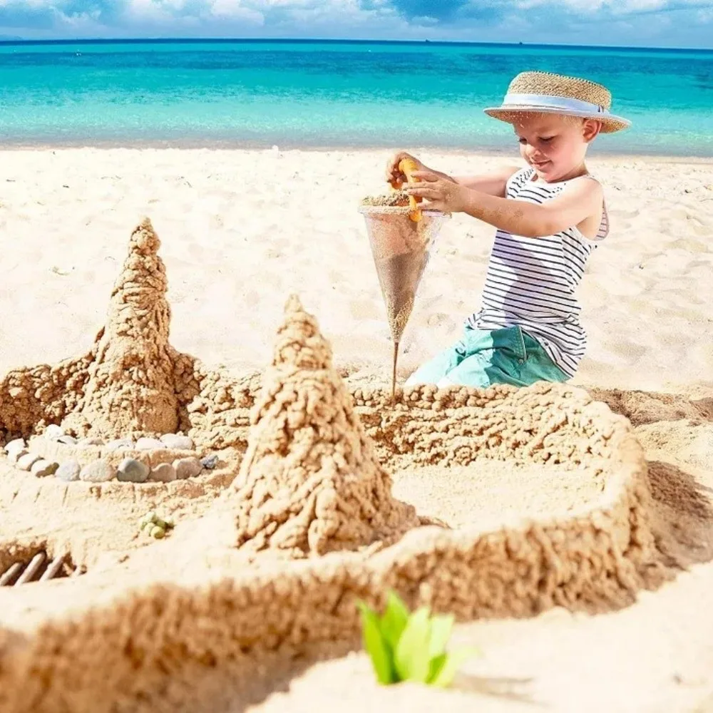 Creative ABS Sand Funnel Handheld Sifter Beach Sand Funnel Multifunctional Overflow Funnel Gardening Play