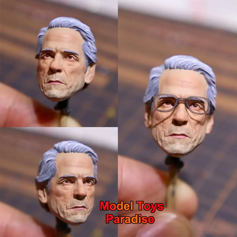 

1/12 Scale Men Soldier Batman Butler Alfred Head Sculpt Fit 6inch Action Figure Body