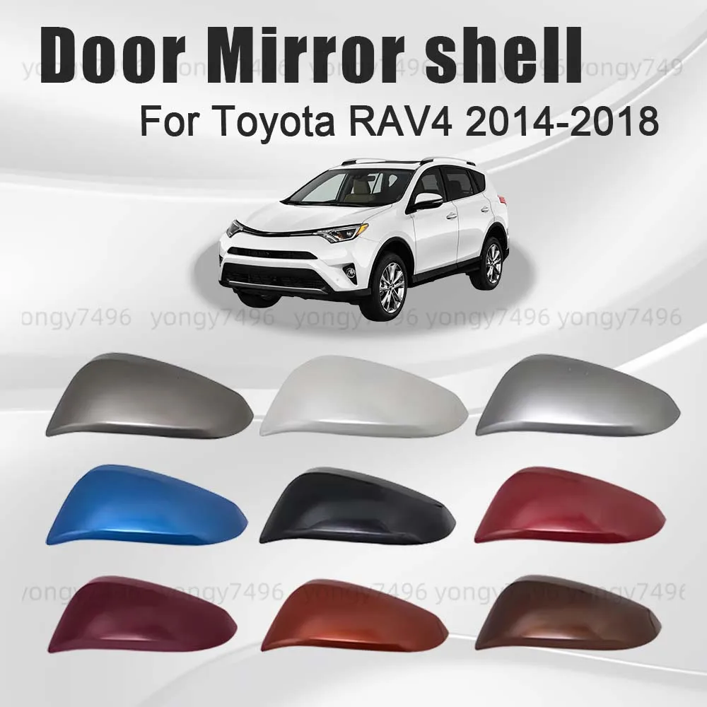 

Protective Cover Door Mirror Shell For Toyota RAV4 2014 2015 2016 2017 2018 Car Rearview Accessories Car Upgrade Black White