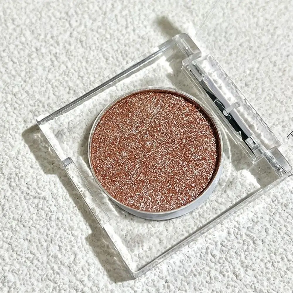 Single Color Glitter Super Shining Eyeshadow Long Lasting Pearlescent Pink Eyeshadow Shimmer Eye Brightening Makeup