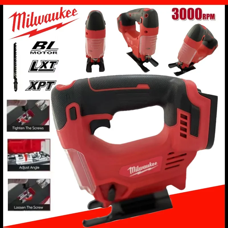 

Портативный беспроводной электрический лобзик Milwaukee, многофункциональная резка древесины, деревообрабатывающие станки, аккумулятор 18 В, Milwaukee, 2025 г.