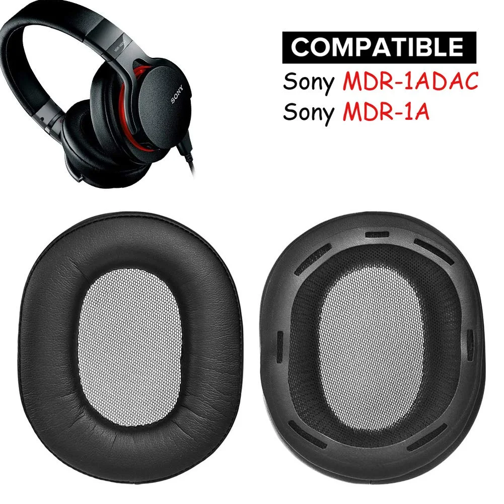 Replacement Earpads Ear Pads Cushions Muffs Kit Parts For Sony MDR-1ADAC MDR-1A MDR 1A 1ADAC Premium Hi-Res Stereo Headphones