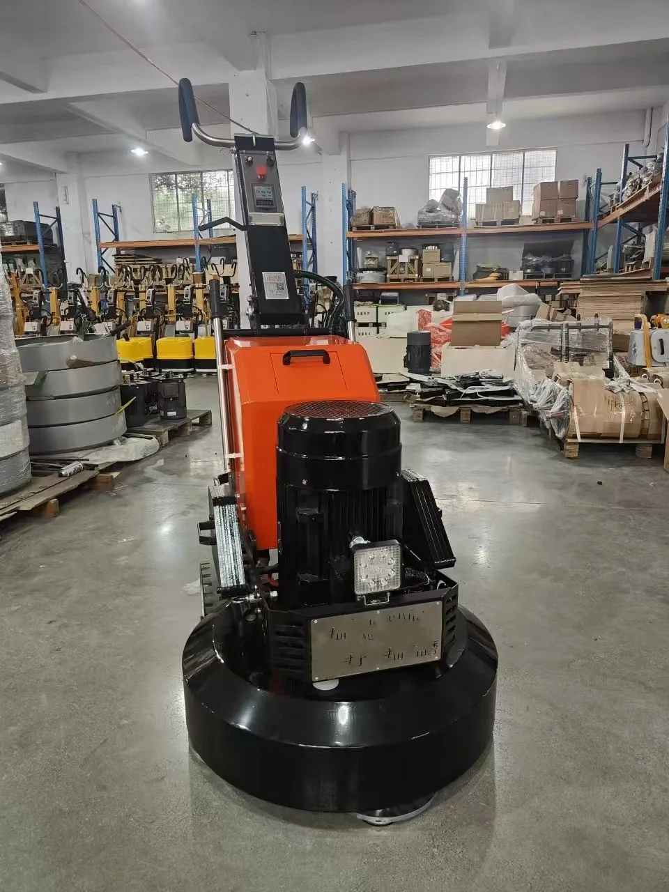 Concrete Floor Grinding Machinery 4 Grinding Heads Double Vacuum Dust Polishing Machine Coating Renovation Grinding Machinery