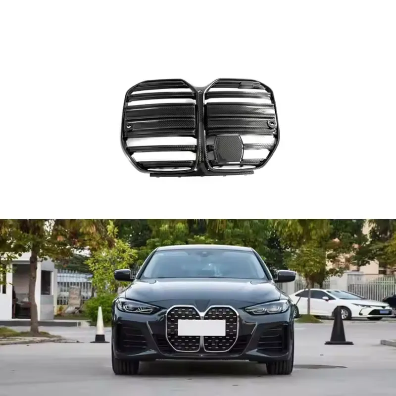 

G26 Front Grille Bumper Grille Dry Dip Carbon Fiber For BMW 4 Series G26 2021-2023