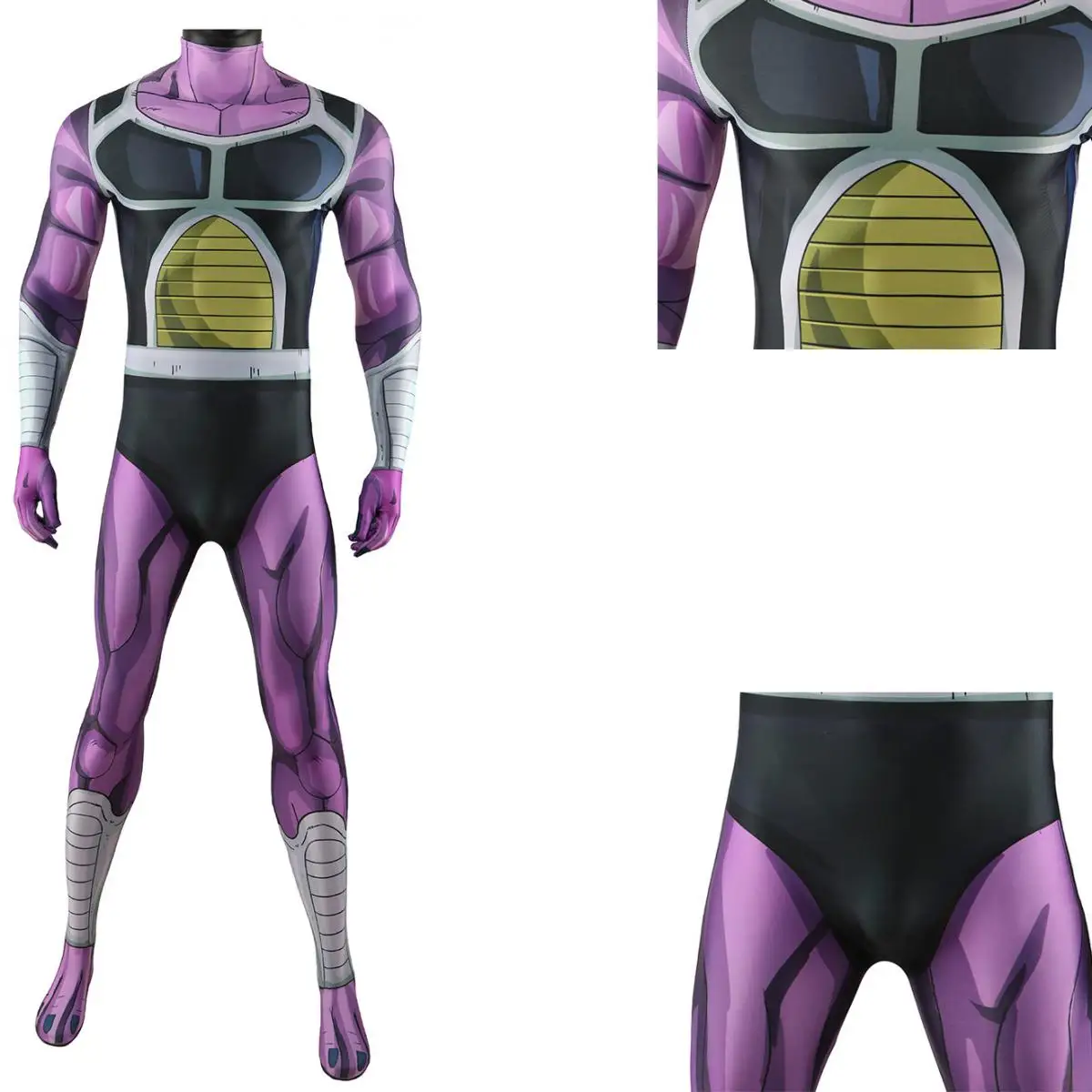 DRAGON BALL King Cold Anime Cosplay Costume Men Women Bodysuit Halloween Party Performance Costumes