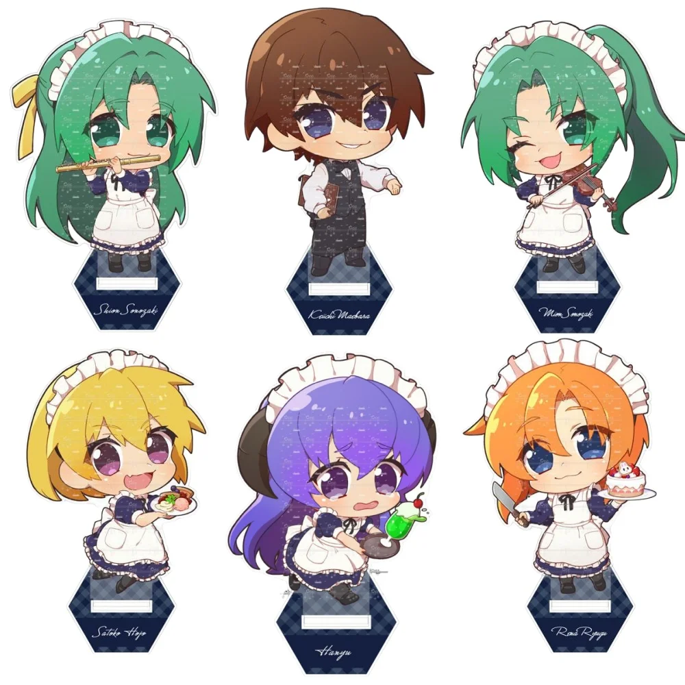 Fashion Anime Fans Gifts Higurashi When They Cry Cute HD Characters Acrylic Stand Model Plate Desk Ornaments Collect Series 15cm