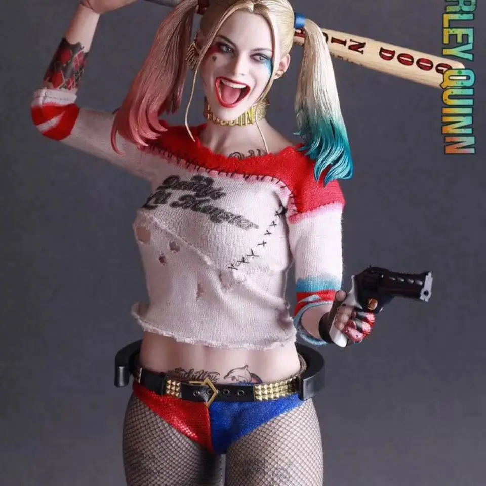 30cm New Marvel Comics Suicide Squad Harleen Quinzel Figure Detective Comics Anime Figure Pvc Model Dolls Collection Gift Toys