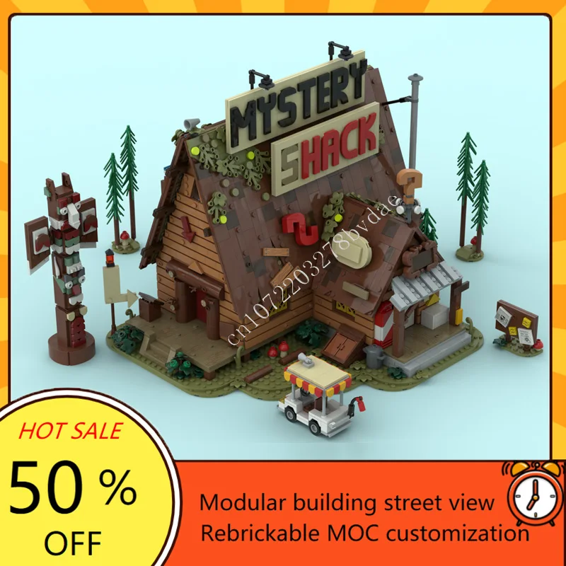 3874PCS Il Mistero Shack Modulare MOC Creativo vista stradale Modello Building Blocks Architettura Educazione FAI DA TE Assemblaggio Giocattoli Regali