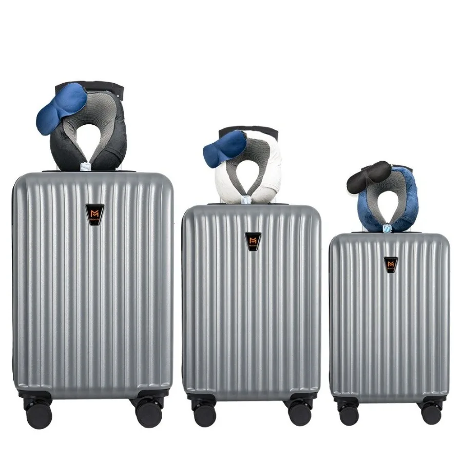 

3pcs Luggage Set Lightweight Hard Shell Suitcase Set with Double Spinner Wheels Large Capacity Includes 3pc UShaped Travel Pill