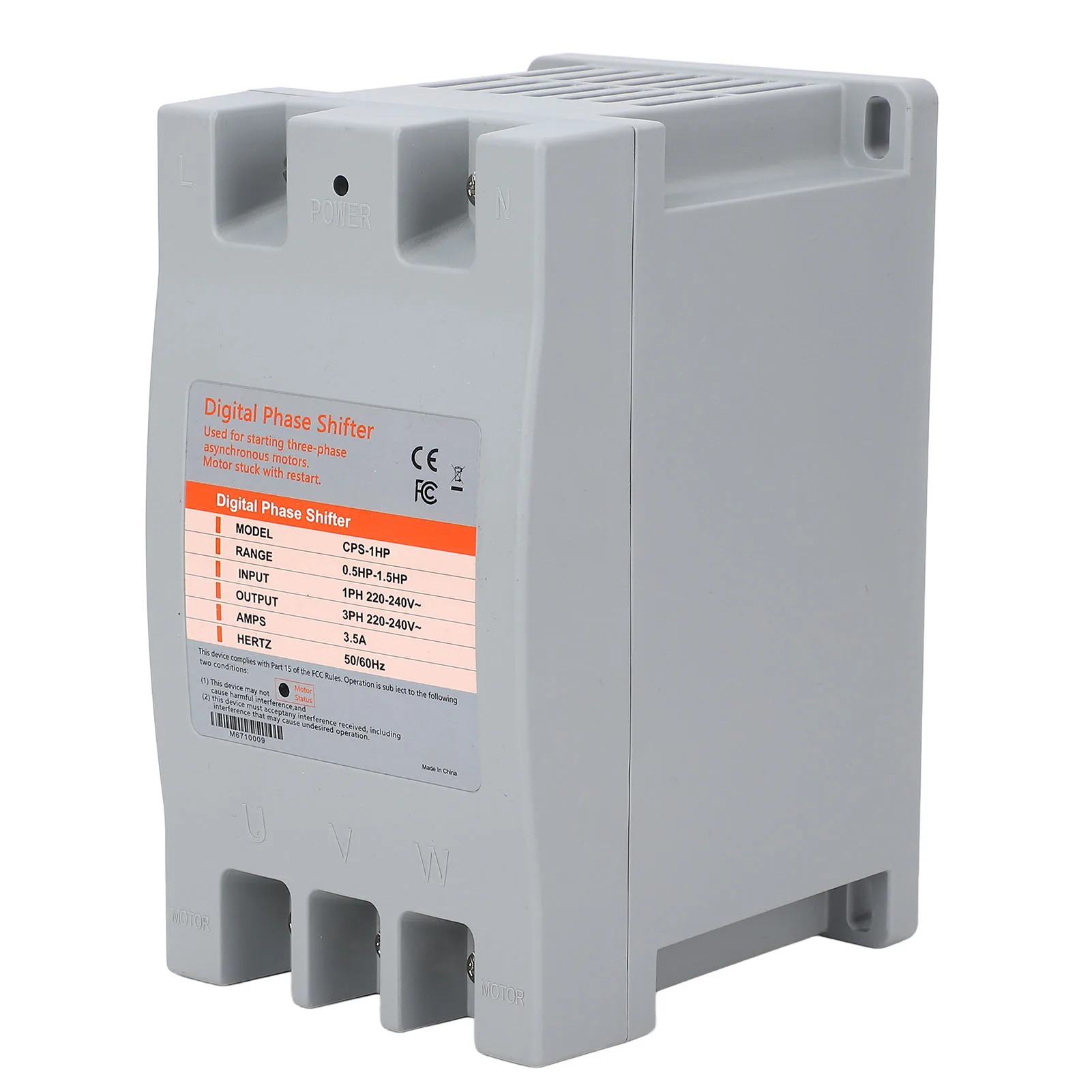 

Преобразователь однофазного тока в трехфазный CPS-1HP, промышленный цифровой фазоимпульсный преобразователь для жилого и коммерческого использования, 220-240В переменного тока