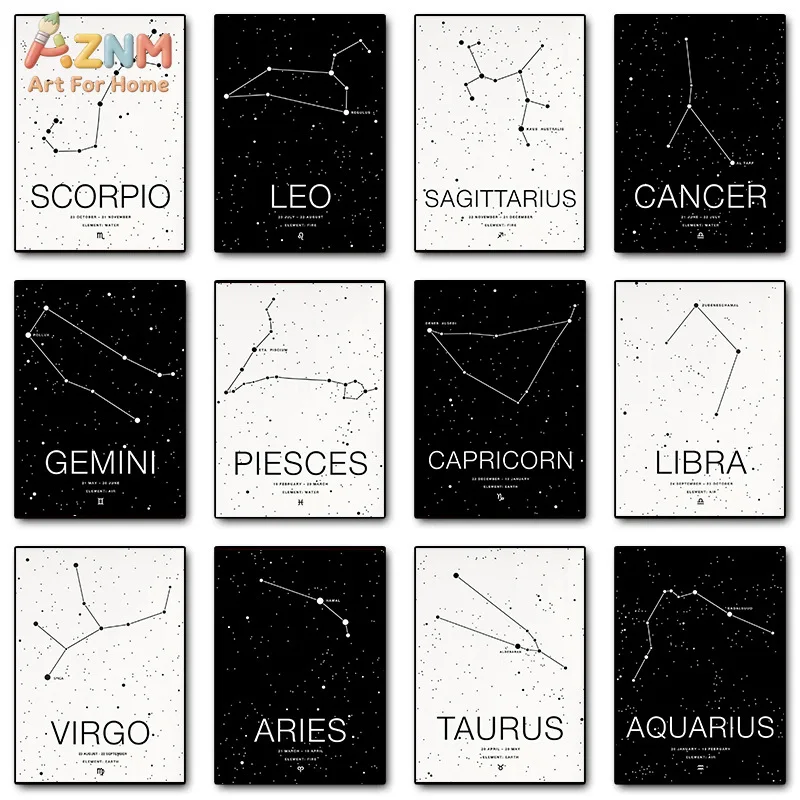 AZNM Global Cuisine Food Illustration Frameless Canvas Wall Art, International Dishes Tacos Sushi Print Poster for Kitchen Diner