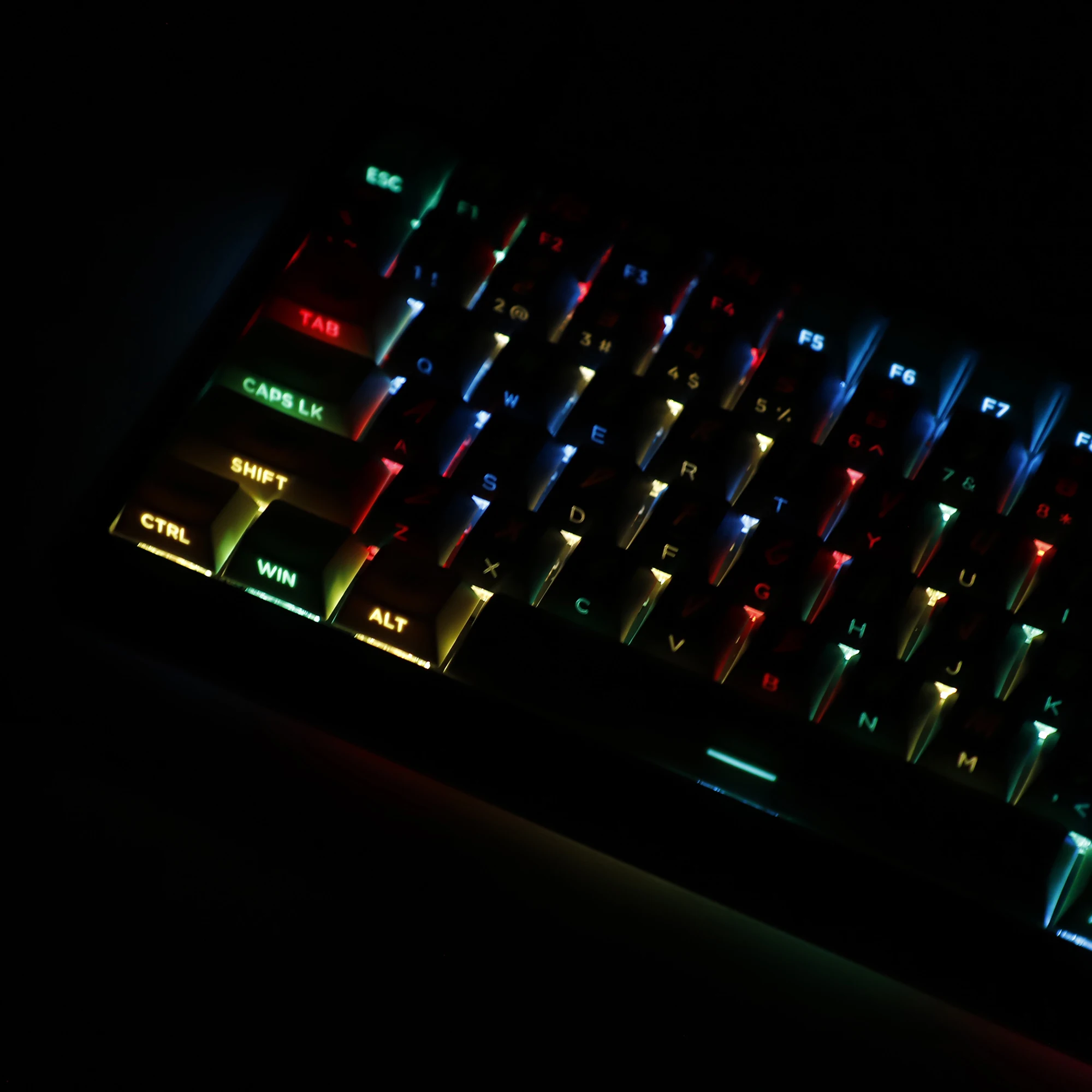 Imagem -04 - Ymdk-cyber Estilo Side-lit Através de Keycaps Retroiluminado Translúcido 130 Keycaps Dye Sub Thick Pbt Keycaps para mx Mechanica