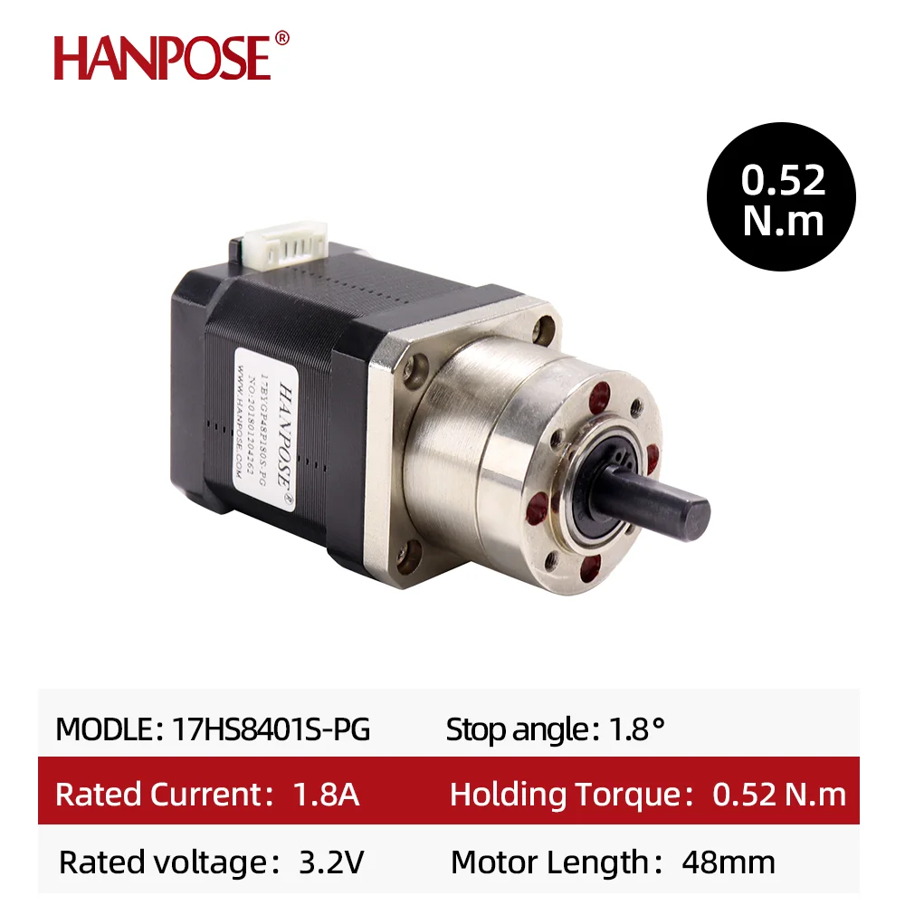 Hot Selling Gear Motor Nema17 Stepper Motor 2.8A 52N.CM Suitable for Cnc 3D Printer
