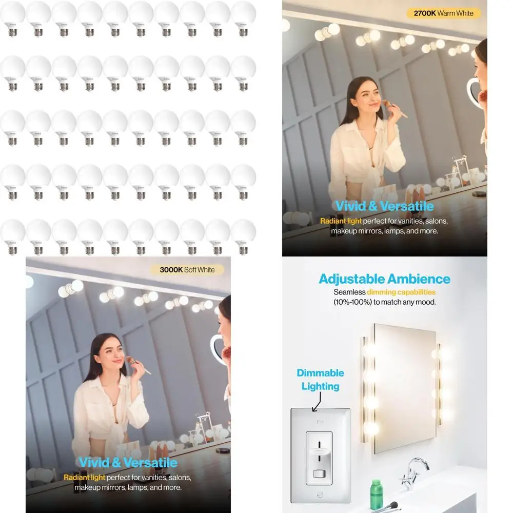 Dimmable 50 Pack Le…