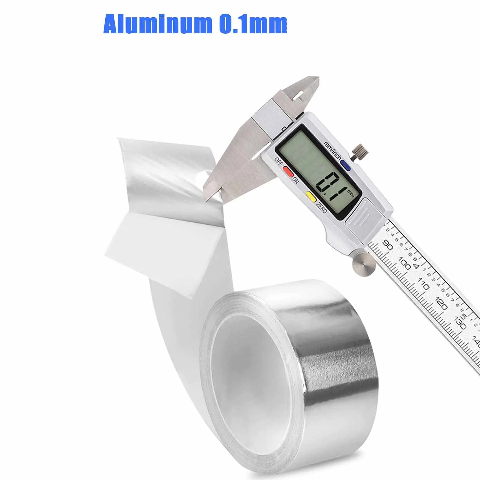 20 Meters High Temperature Resistance Aluminum Foil Tape Kitchen Pipe Repair Tape Sealing Foil Heat Insulation Leak Proof Tape