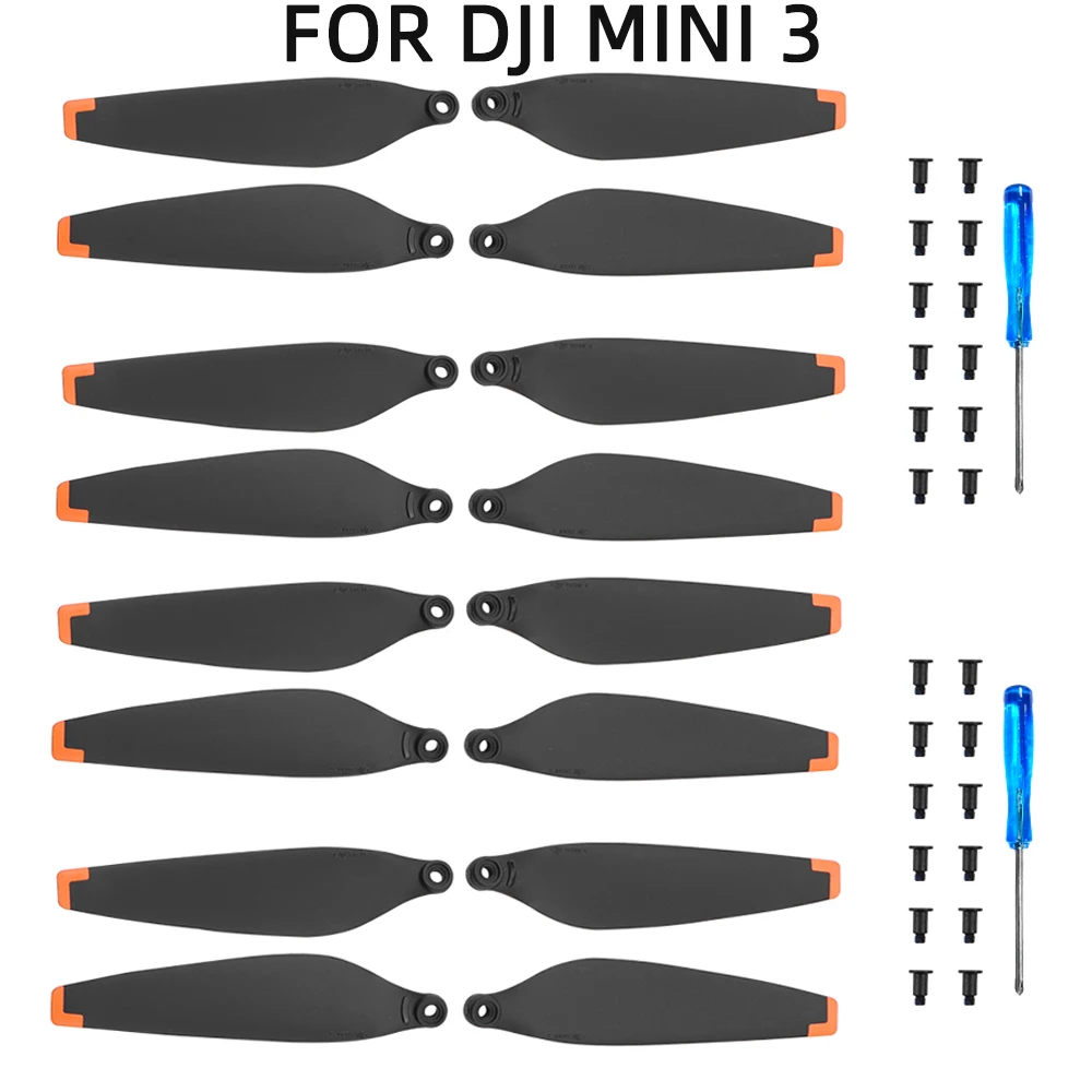 Hélice para dji mini 3 com parafusos zangão asa peso leve 6030f lâmina adereços peças de reposição para dji mini 3 fácil instalar acessório