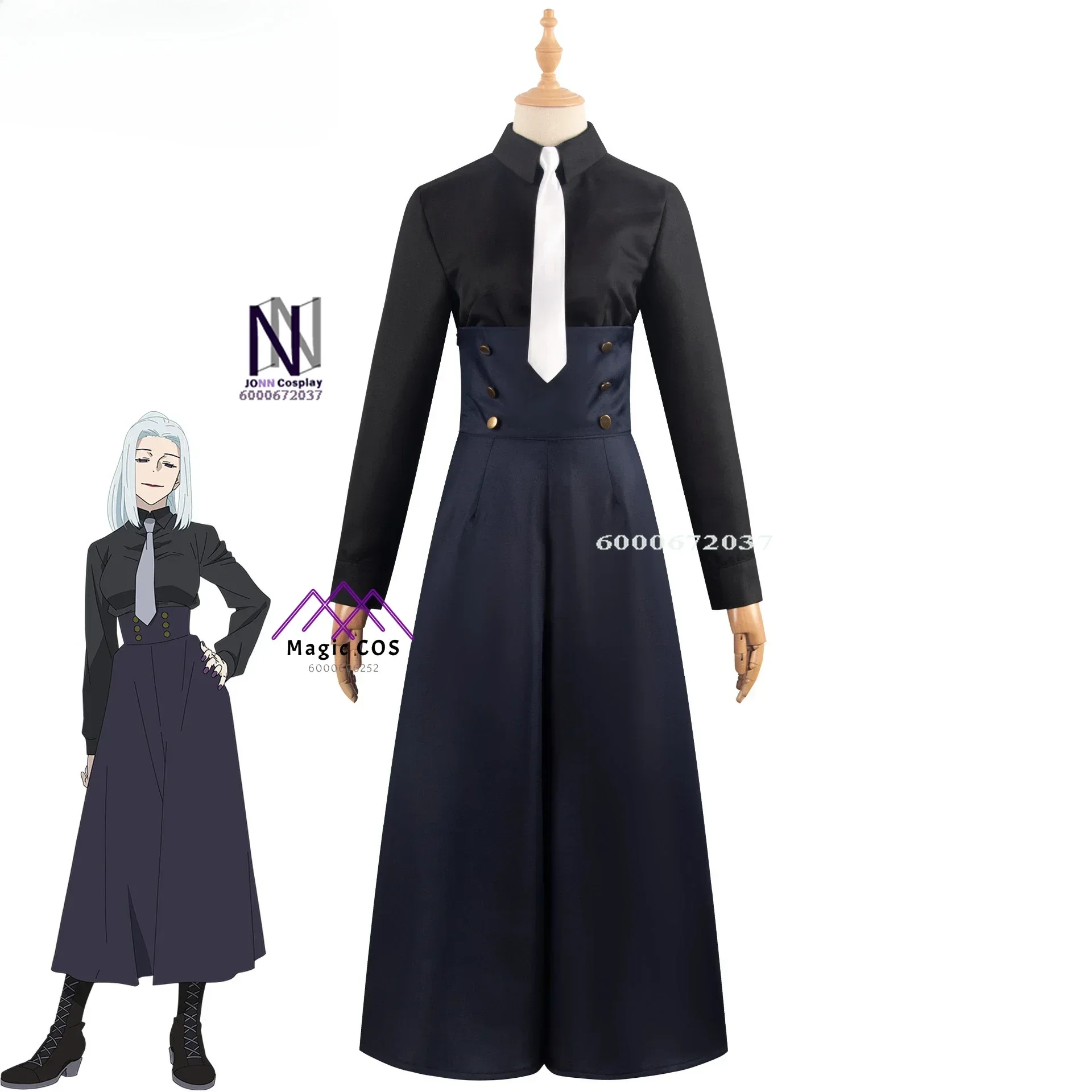 

Anime Mei Mei Cosplay Costume Wig Purple Dress Comic JJK Lady Best-selling Black Uniforms Suit for Halloween Party Essential