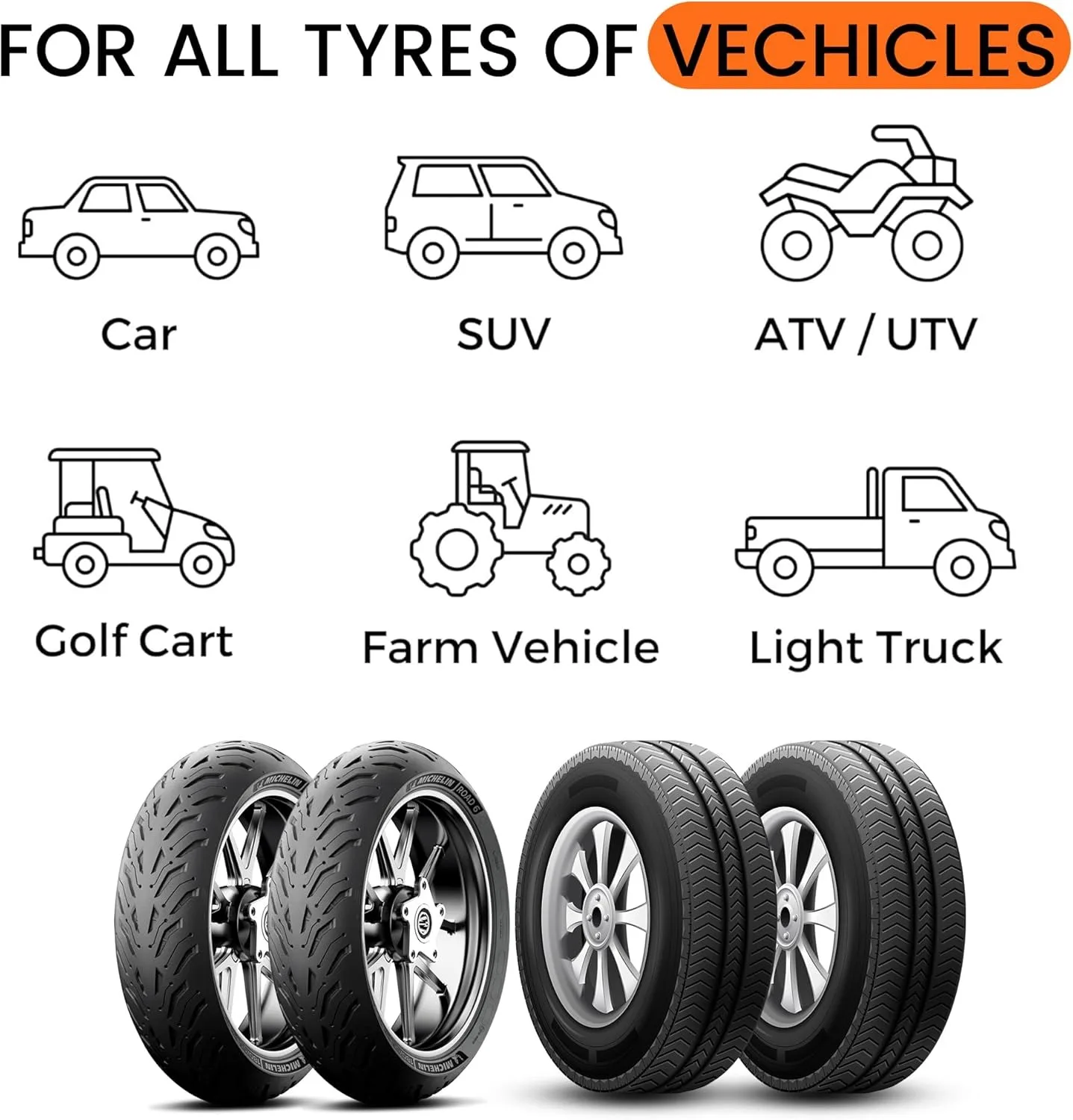 مجموعة توصيل الإطارات، مجموعة أدوات طوارئ السيارة شديدة التحمل 22ps لإصلاح ثقب الإطارات المسطحة، مجموعة مدمجة للسيارات والسيارات والدراجات النارية وما إلى ذلك #6
