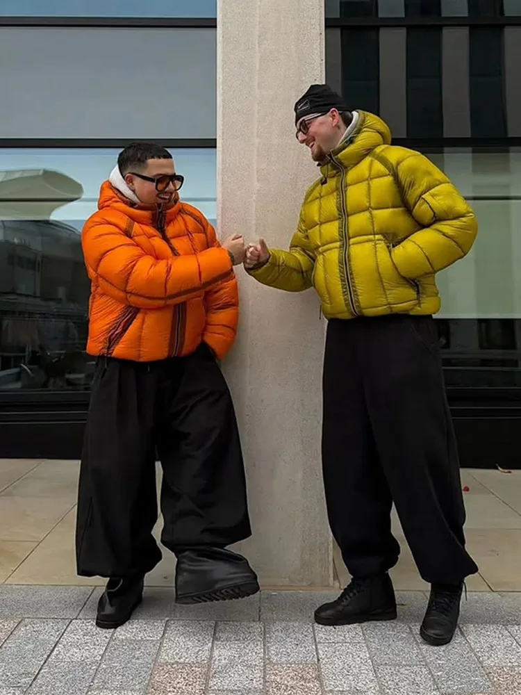 Hiver coton manteau veste vers le bas coton rembourré épaissi à capuche doudoune pour hommes et femmes décontracté coupe ample vêtements d'extérieur