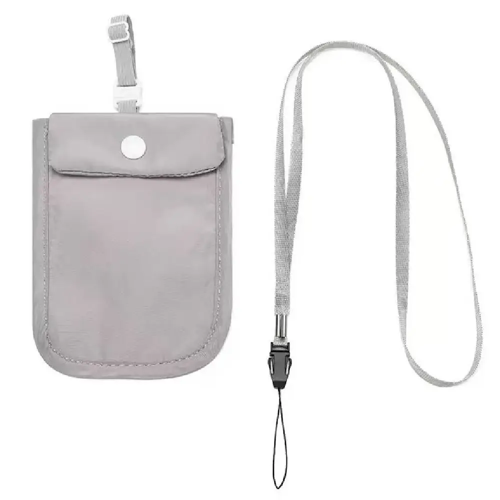 Solid Color Hidden Bra Wallet Anti-theft Safe Lingerie Coin Pouch with Adjustable Elastic Strap Flap Clasp