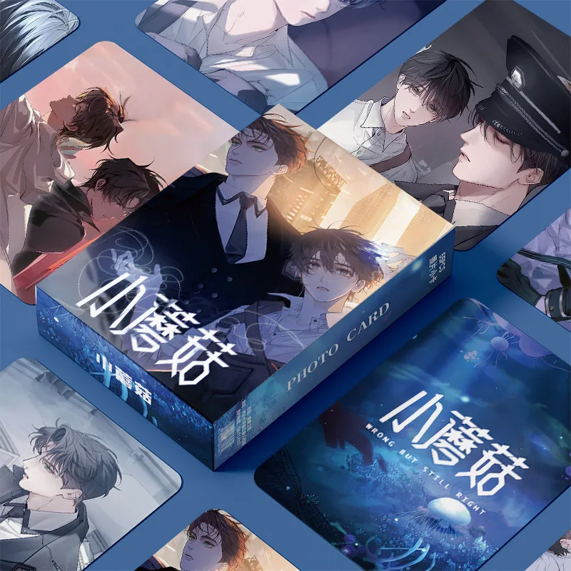 55 adet/takım Anime Küçük Mantar Yanlış Ama Hala Doğru Manga Lomo Kart Albümü Çizgi Roman Karakterler Fotocard Hayranları Koleksiyon Kartları